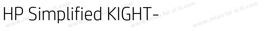 HP Simplified KIGHT字体转换